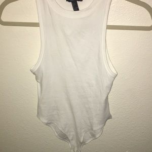Basic White high neck bodysuit